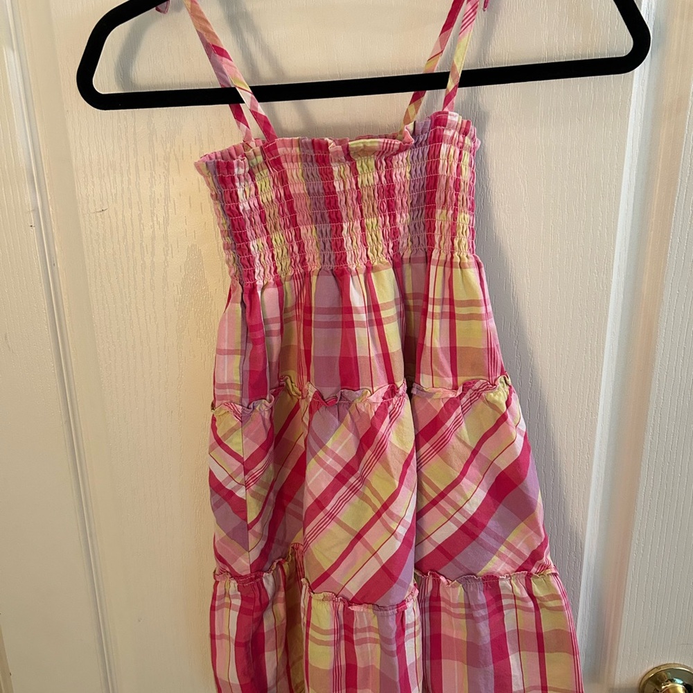 Penelope Mack Strappy smock girls pink summer dress size 8 - Picture 5 of 6